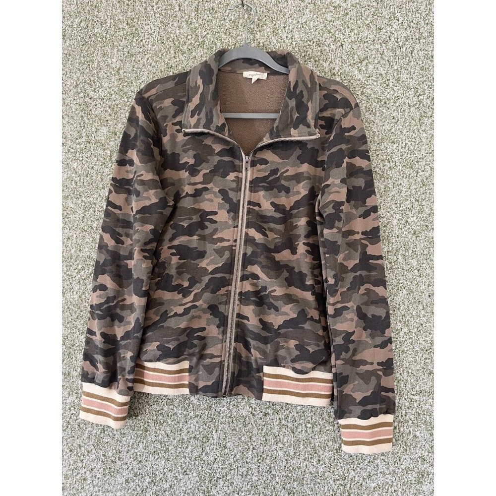 Mystree M Green Camouflage Jogger Contrast Stripe Band Y2K Urban Street Relaxed